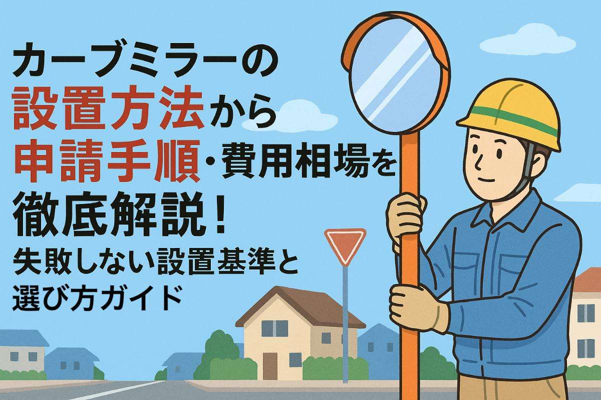 カーブミラーの設置方法から申請手順・費用相場を徹底解説！