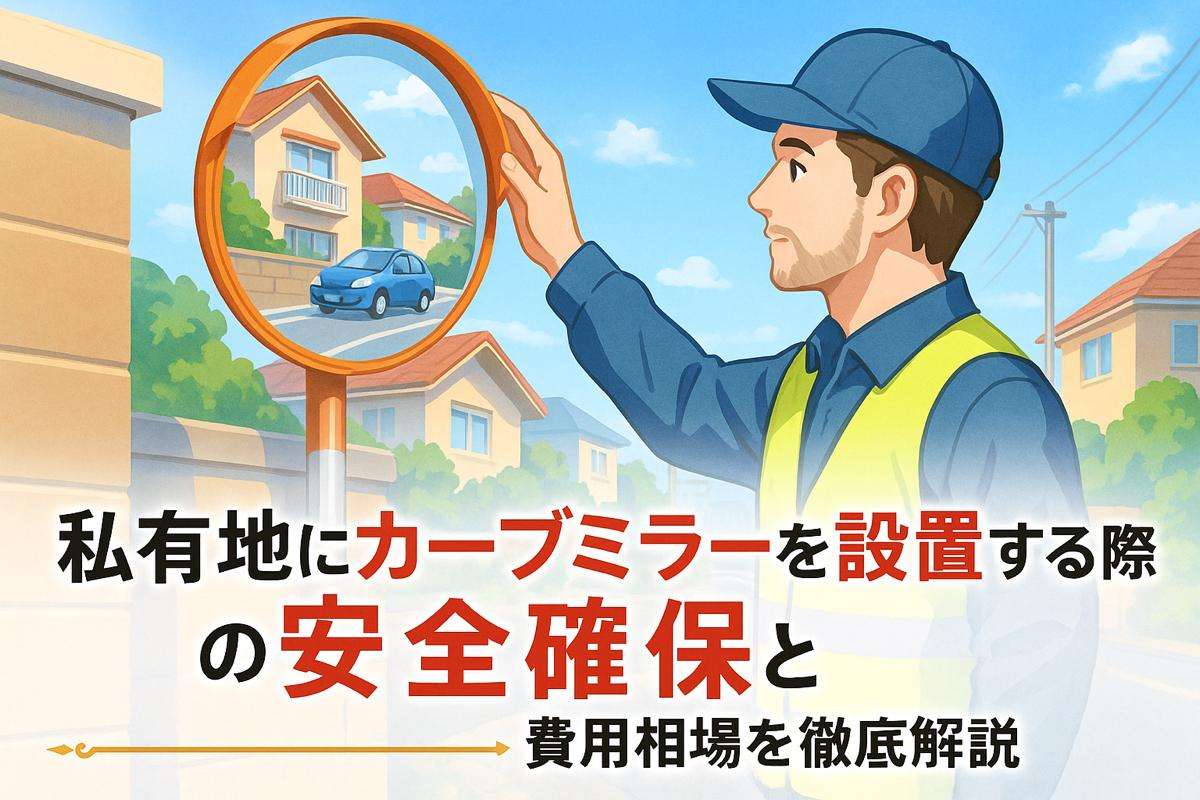 私有地にカーブミラーを設置する際の安全確保と費用相場を徹底解説