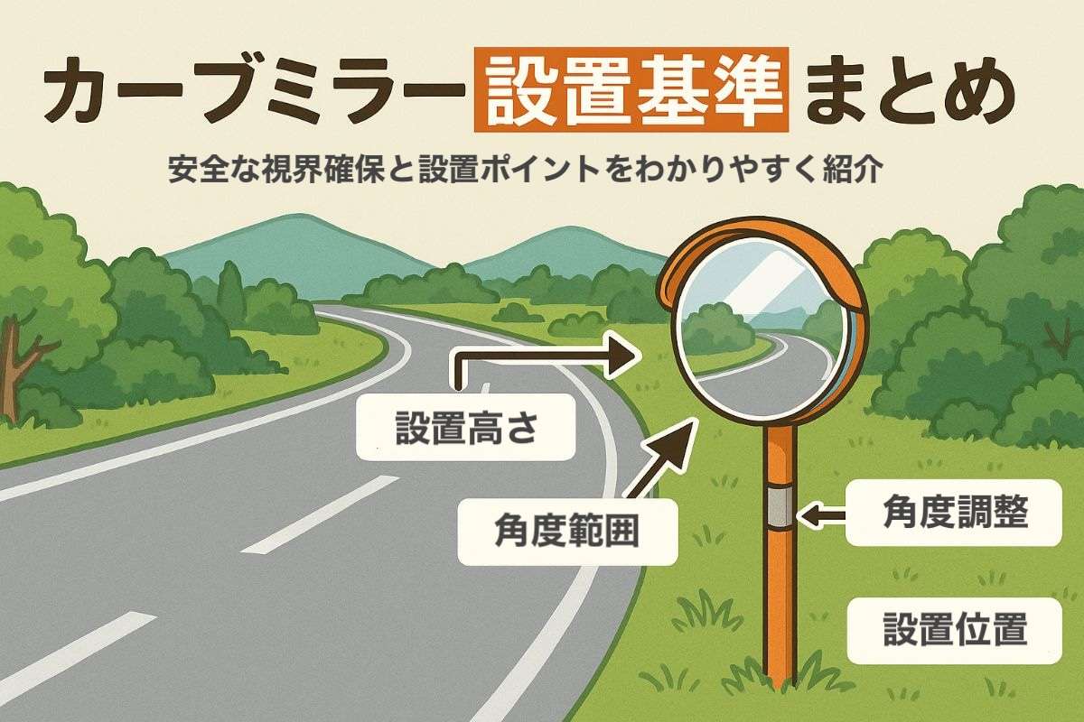 カーブミラーの設置基準の全体像と具体例を徹底解説！
