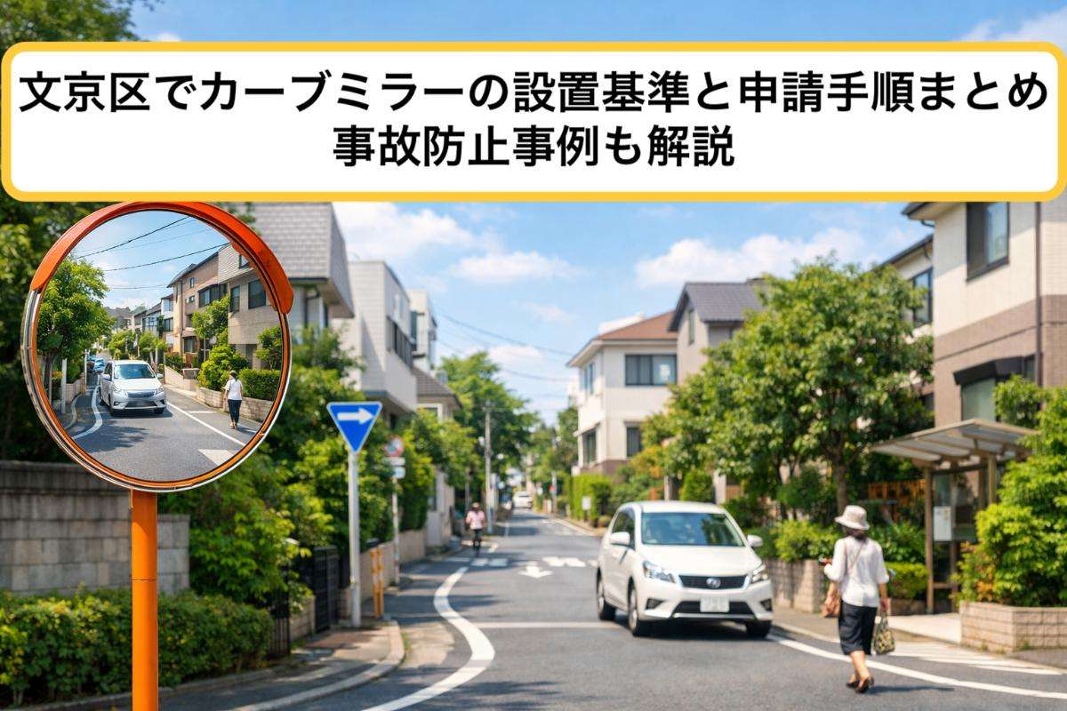 文京区でカーブミラーの設置基準と申請手順まとめ｜事故防止事例も解説