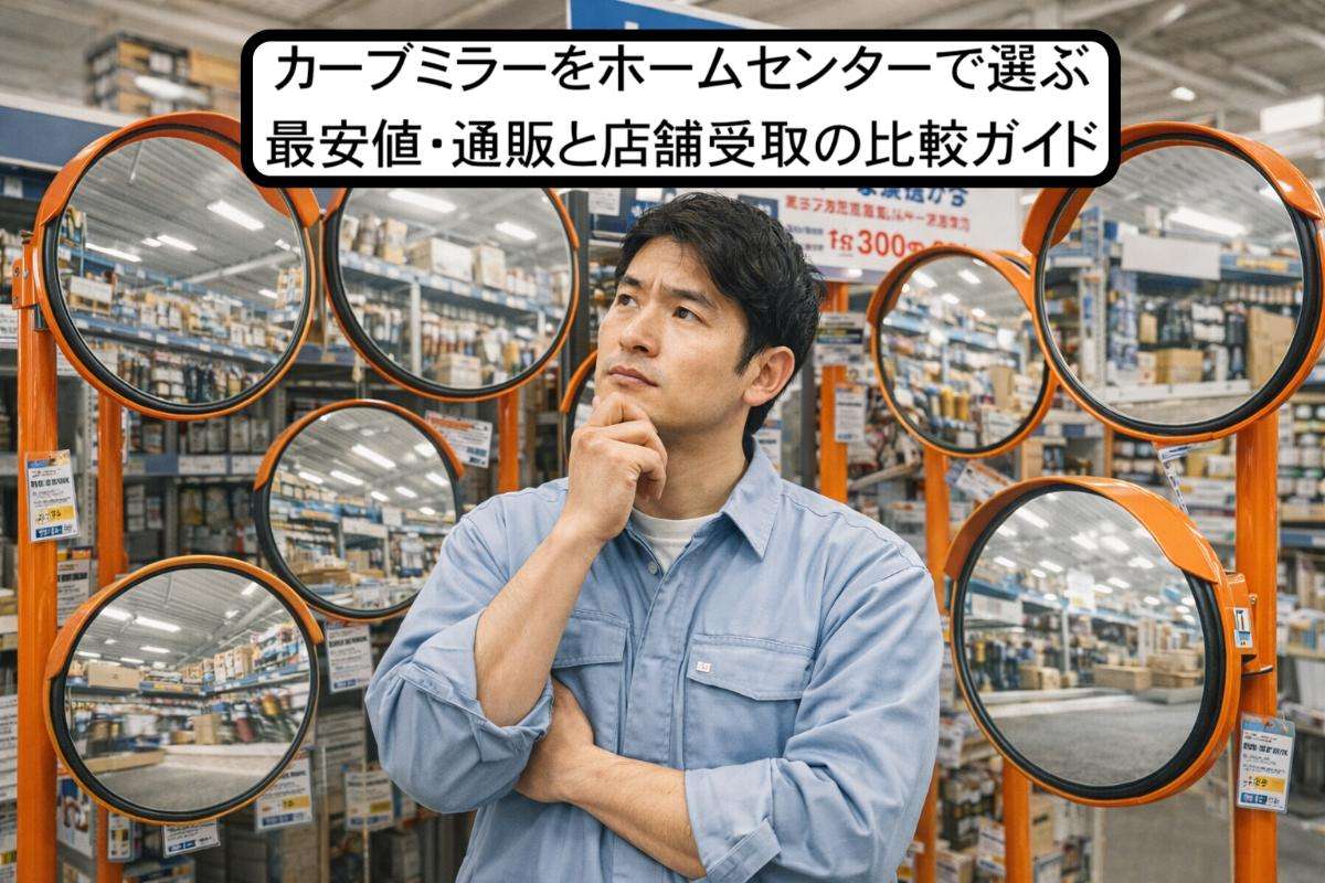 カーブミラーをホームセンターで選ぶ最安値・通販と店舗受取の比較ガイド